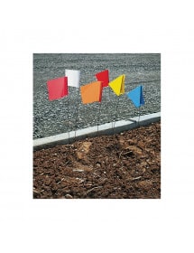 Lot Piquets drapeaux de signalisation 75 cm (lot de 50)