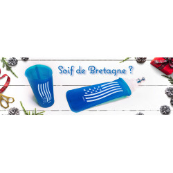 Flasque souple 250ml avec drapeau breton