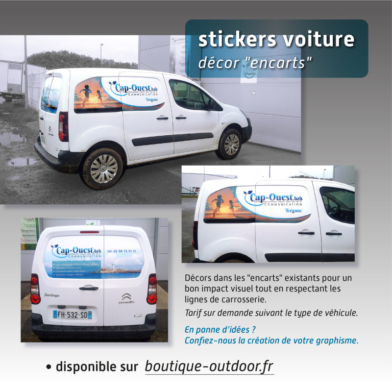 Sticker véhicule "encart"