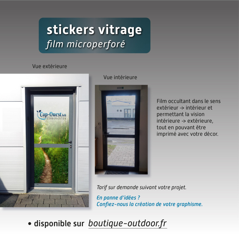 Sticker microperforé Sticker microperforé