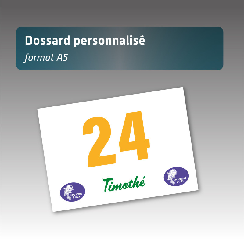 Dossards personnalisés, dossard de sport