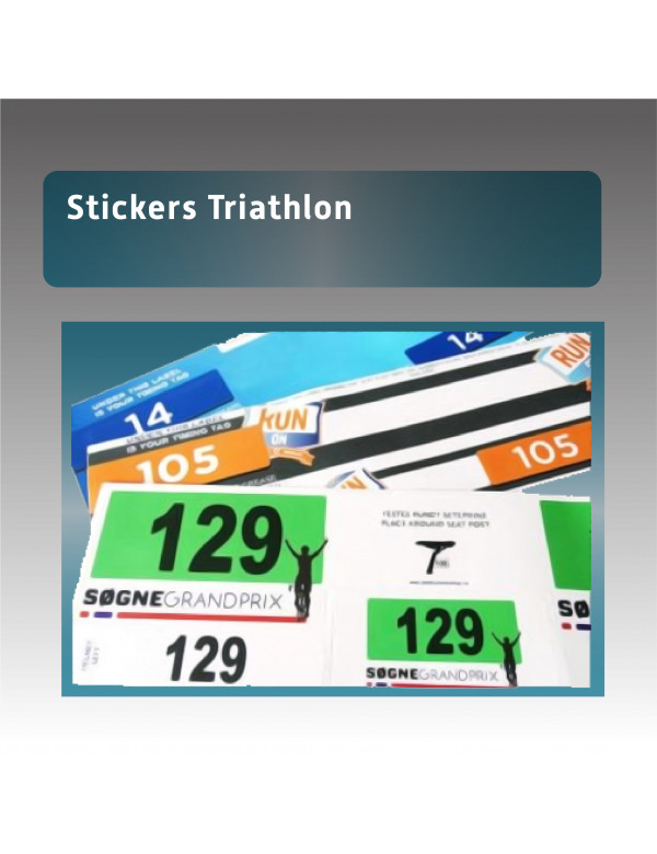 Sticker pour triathlon