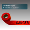 Rubalise plastique danger 75mm*250m