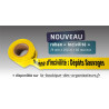 Rubalise plastique 75mm*250m scène d'incivilité : dépots sauvage