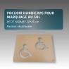 Pochoir HANDICAPE (petit format) pour marquage au sol