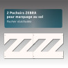 Lot 2 Pochoirs ZEBRA pour marquage au sol