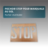 Pochoir STOP pour marquage au sol