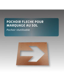 Pochoir FLECHE pour marquage au sol