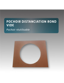 Pochoir distanciation rond vide