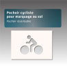Pochoir cycliste pour marquage au sol