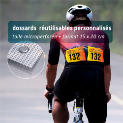 Dossard mesh réutilisable - indéchirable