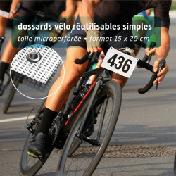 Plaque Vélo réutilisable en mesh