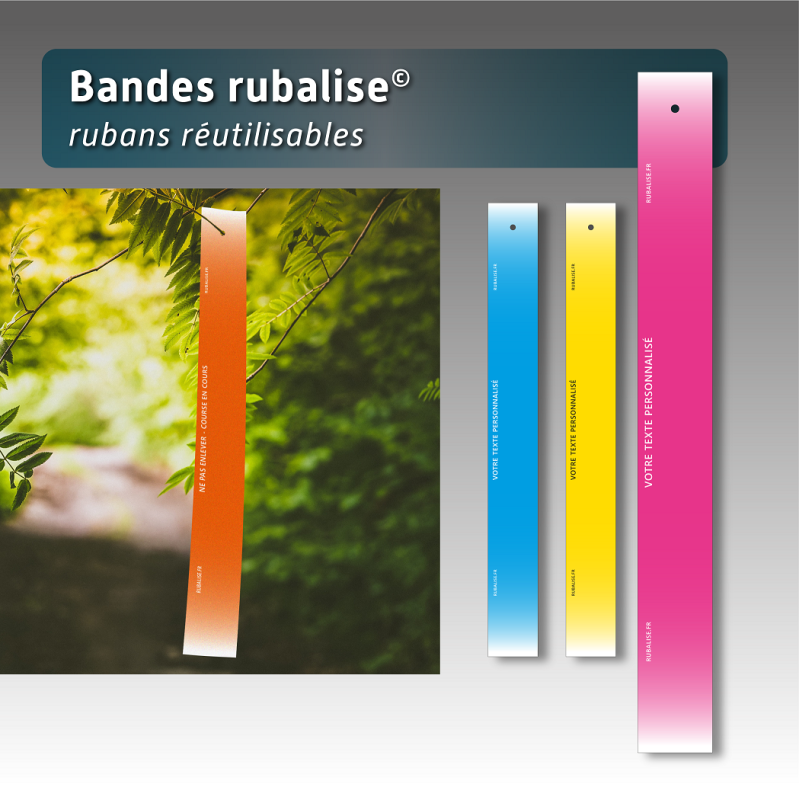 Bande de ruban réutilisable - 50mm*44cm (lot de 100)