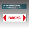 Flèche Aquilux Double « Parking » 20x60 cm – Panneau Personnalisable sur Devis
