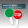 Panneau de Signalisation Aide au Trafic - Raquette Signaleur Professionnelle