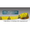 Rubalise Plastique Jaune « EX » 7 cm x 250 m – Balisage & Délimitation Zones