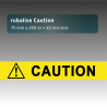 Rubalise plastique "caution" + picto danger