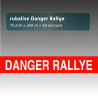 Rubalise plastique Danger Rallye rouge 75 mm x 250 m
