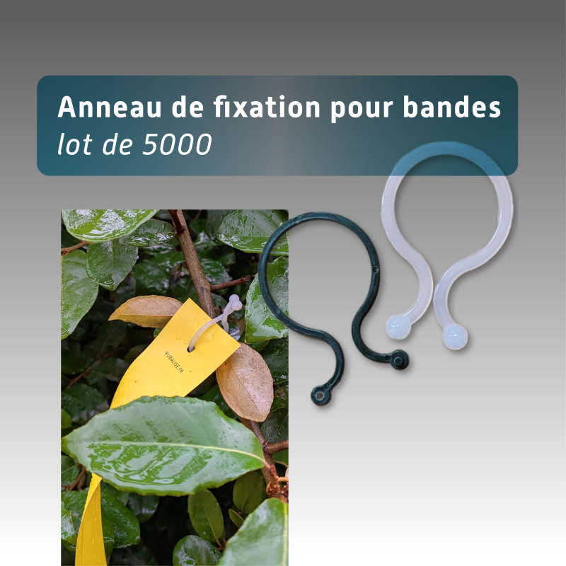 Anneau pour bande de rubalise réutilisable - lot de 5000
