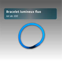 Bracelets lumineux fluo 6 coloris – Lot de 100 pour soirées et événements