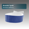 Bracelet Tyvex fermeture adhésive - 11 couleurs disponibles - personnalisable