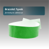 Bracelet Tyvex fermeture adhésive - 11 couleurs disponibles - personnalisable