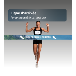 Ruban ligne d’arrivée personnalisable – Course & événement sportif