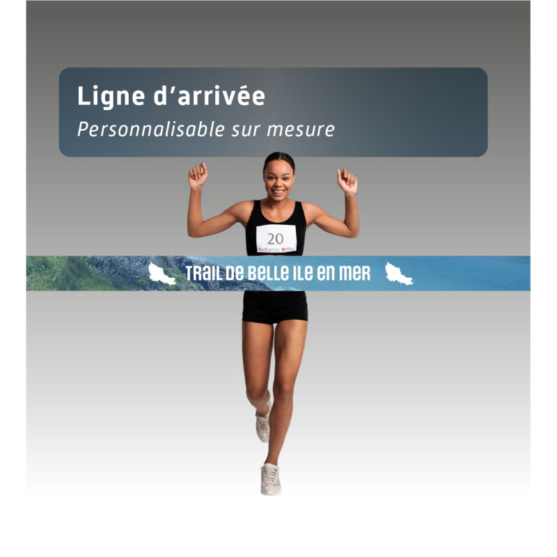 Ruban ligne d’arrivée personnalisable – Course & événement sportif