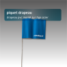 Piquets Drapeaux de Signalisation 40 cm Acier - Lot de 100 | Balisage Événements & Travaux