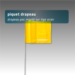 Piquets Drapeaux de Signalisation 40 cm Acier - Lot de 100 | Balisage Événements & Travaux