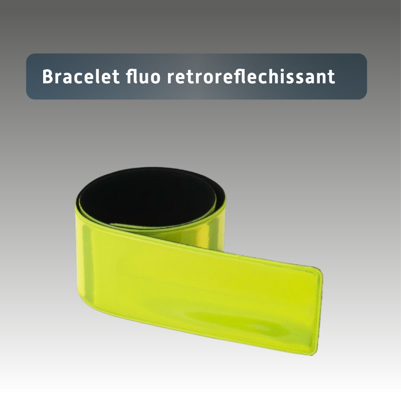 Bracelet fluo retroreflechissant