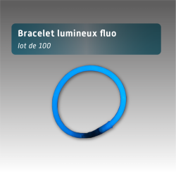 Bracelets lumineux fluo 6 coloris – Lot de 100 pour soirées et événements