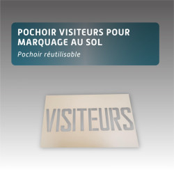 Pochoir VISITEUR Réutilisable pour Marquage au Sol | Parking & Signalisation