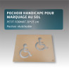 Pochoir réutilisable HANDICAPÉ | Marquage au sol PMR et stationnement