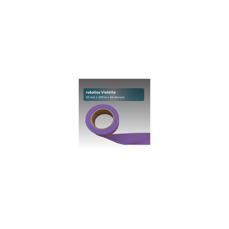 Rubalise plastique 50 mm x 100 m | 9 couleurs disponibles