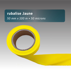 Rubalise plastique 50 mm x 100 m | 9 couleurs disponibles