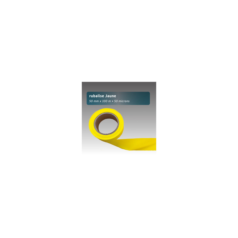 Rubalise plastique 50 mm x 100 m | 9 couleurs disponibles