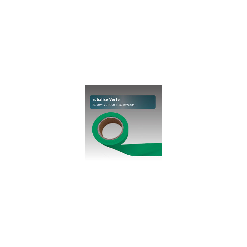 Rubalise plastique 50 mm x 100 m | 9 couleurs disponibles