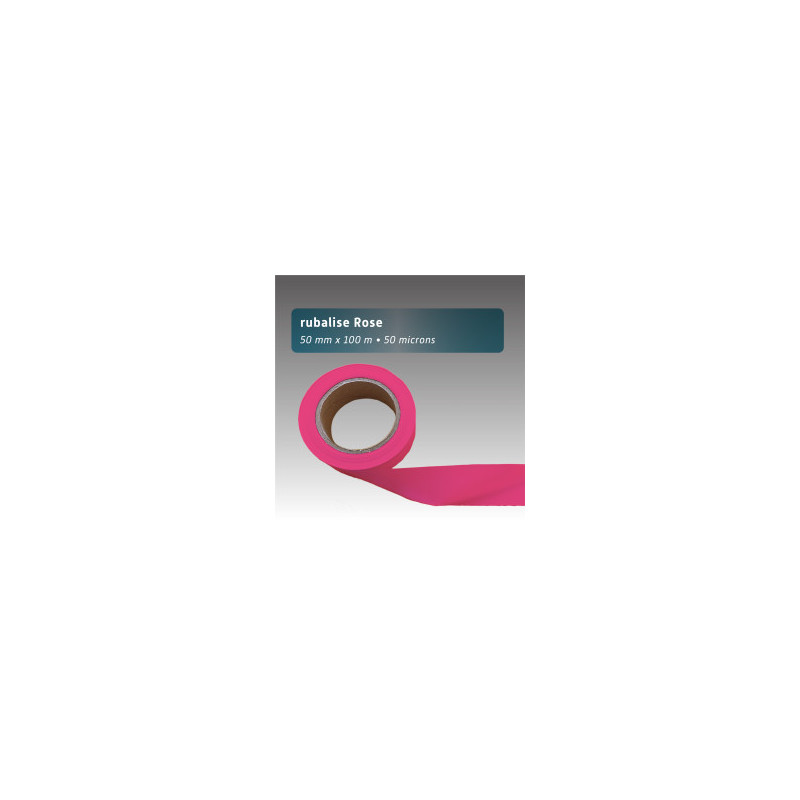 Rubalise plastique 50 mm x 100 m | 9 couleurs disponibles