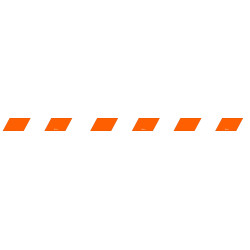 Rubalise de chantier recyclée rouge/blanc 75 mm x 250 m – Signalisation & Balisage événementiel