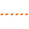 Rubalise de chantier recyclée rouge/blanc 75 mm x 250 m – Signalisation & Balisage événementiel