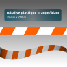 Rubalise de chantier recyclée rouge/blanc 75 mm x 250 m – Signalisation & Balisage événementiel