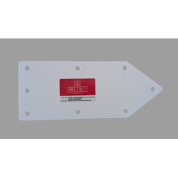 Flèche de signalisation multi-trou 25 x 10 cm Forex PVC 5 mm