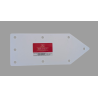 Flèche de signalisation multi-trou 25 x 10 cm Forex PVC 5 mm