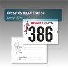 Dossard A5+ personnalisé avec verso | Course & Trail