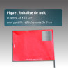 Piquet rubalise spécial nuit réutilisable - 7 couleurs -  Balisage