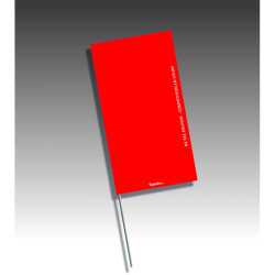 Piquet rubalise drapeau rectangulaire - sans pastilles de nuit