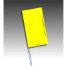 Piquet rubalise drapeau rectangulaire - sans pastilles de nuit