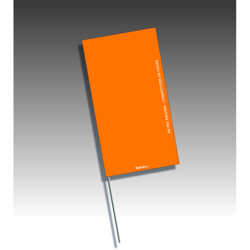 Piquet rubalise drapeau rectangulaire - sans pastilles de nuit