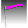 Piquet rubalise drapeau bandeau
